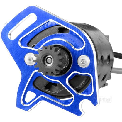Aluminum RC Motor Mount Upgrades Part for 1/10 Slash 4x4/Slash 4x4 VXL,Alloy Motor Plate Hops Up,Navy Blue - color: Navy Blue - Upgrades Part