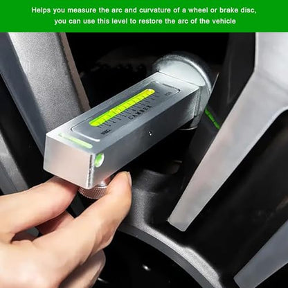 Adjustable Magnetic Gauge Tool, Wheel Camber Caster Pillar Alignment Gauge for Tire Repair, Universal Wheel Hub Magnetic Alignment Tool for SUV Truck RV, Car Accessories
