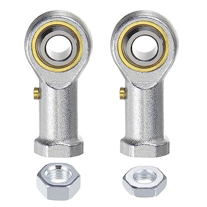 uxcell PHSB5 5/16 Inch Female Rod End Bearing Set - 2pcs of 5/16-24 Left and Right Hand Thread Rod Ends with Jam Nut - size: 5/16