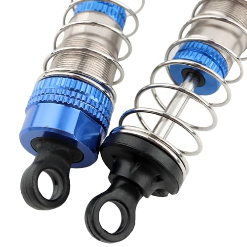 9201E RC Car 4 Pieces PX9211-18 Aluminum Shock Absorber Set Accessory Replacement Spare Parts for 9201E 9203E 9205E 9206E 9207E Trucks 200E 207E 210E Trucks(Blue)