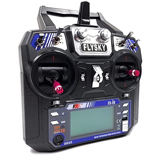 FLYSKY FS-i6 6CH 2.4GHz Radio System RC Transmitter Controller w/FS-iA6 Receiver for RC Helicopter Plane Quadcopter Glide (Mode_2)