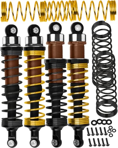 RC Shock Absorber Upgrades Part for 1/10 Jato 4X4 Brushless,Jato 4X4 VXL,Alloy Aluminium Shocks Front Rear,Replace #7462,Bronze - color: Bronze(4pcs)