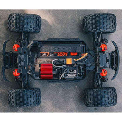 ARRMA RC Truck 1/18 Granite GROM MEGA 380 Brushed 4X4 Monster Truck RTR with Battery & Charger, Blue, ARA2102T1 - color: Blue