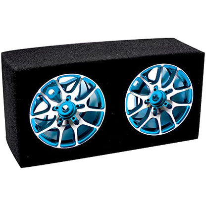 Aluminum Alloy 1/10 On-Road Racing Touring Drift Car Wheel Rims 12mm Hex Hub 26mm Width Compatible with Tamiya TT01 Kyosho RedCat Sakura D4 XIS HSP 1/10 RC Car (Blue) - color: Blue