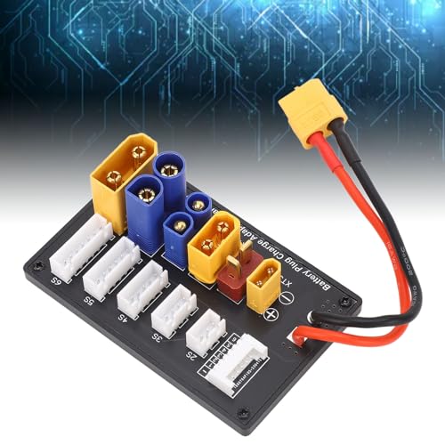 Parallel Charging Board & High Efficiency for 2-6S LiPo Batteries Imax B6 Charger Compatible RC Cars & Drones