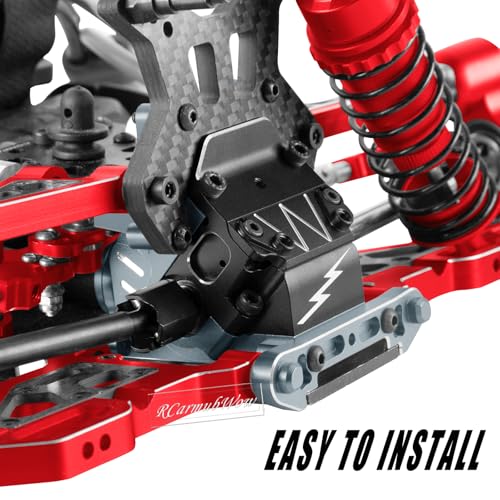 RC F/R Gearbox Case Diff 43t &10t Input Gear Upgrades for 1/8 Kraton/Outcast/Talion 6S BLX EXB,Notorious 6S BLX,1/7 Mojave 6S BLX EXB,BigRock/Fireteam 6S BLX,Titanium - color: Titanium(1set)