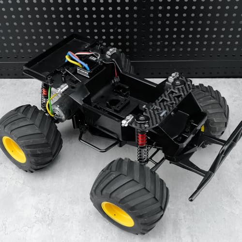 Que-T Carbon Fiber Front Chassis Brace for 1/12 Tamiya 58347 Lunch Box RC Truck