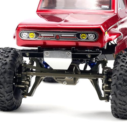 DJX CNC Aluminum RC Front & Rear Portal Axles Set +4mm Extended Complete Axles for 1/18 RC Rock Crawler Redcat Ascent-18 Upgrades Parts(Black&Blue) - color: Black&blue