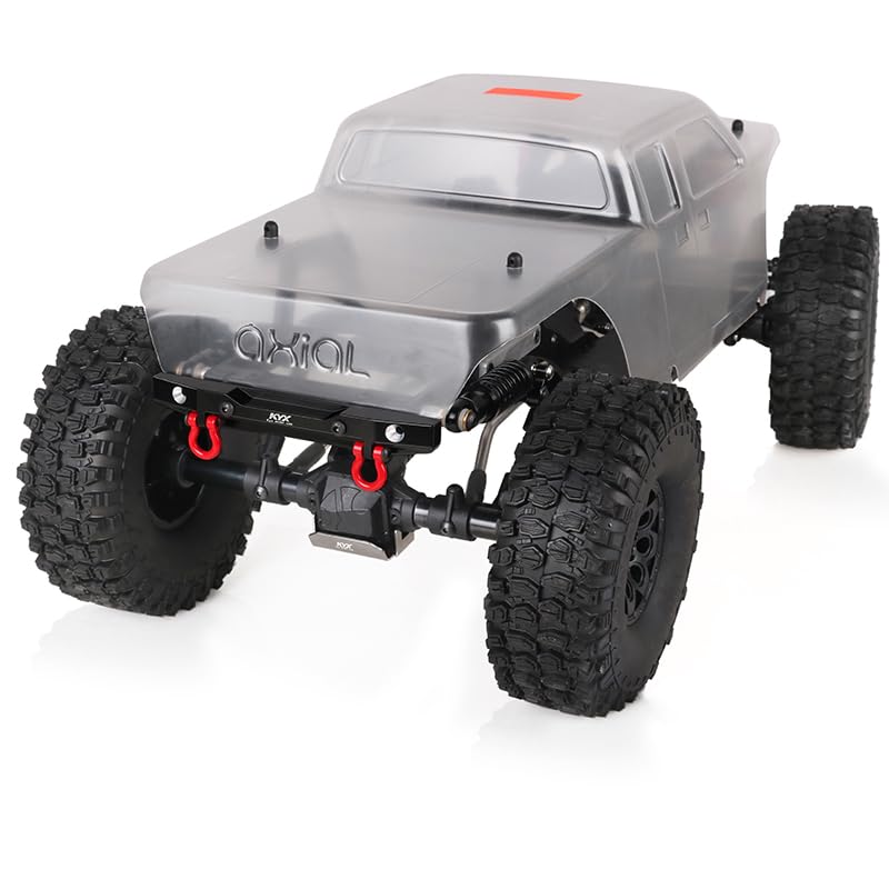 KYX Racing CNC Machined Aluminum Rear Bumper Upgrades Parts Accessories for 1/10 RC Crawler Car Axial SCX10 PRO