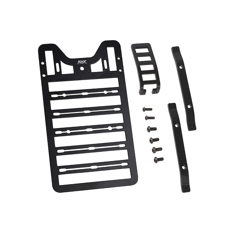 KYX Racing CNC Machined Aluminum Roof Rack Upgrades Parts Accessories for 1/18 RC Crawler Car Traxxas TRX4M Bronco