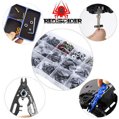 REDSPIDER RC Tool kit Magnetic Screw Tray Nut Gasket Storage Tool rc Shock Pliers and RC Screws Kit for 1/8 1/10 1/12 1/16 1/18 RC Car Truck Crawler ﻿