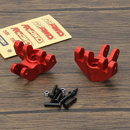 RCAWD Spindle Set Front Steering Blocks LOS244004 for Losi 1/8 LMT Upgrade Parts Red - color: Red