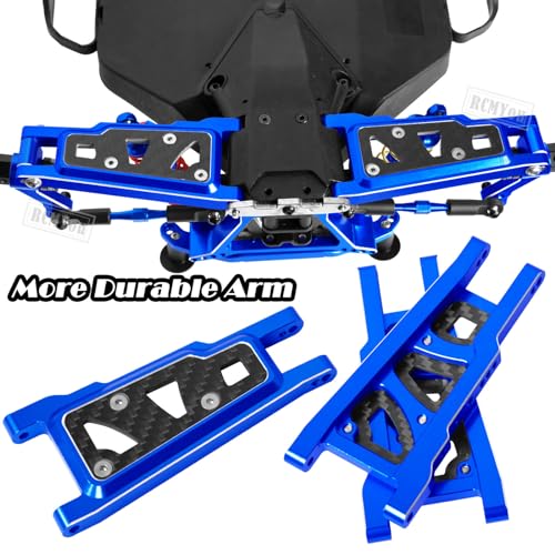 Upgrades Part for 1/10 Slash 4x4/Slash 4x4 VXL,Alloy Suspension Arm,Shock Absorber,Caster Block,Steering Blocks,Stub Axle Carriers,Steering Bellcranks,Shock Tower,Body Mounts,Navy Blue - color: Navy Blue for Upgrades