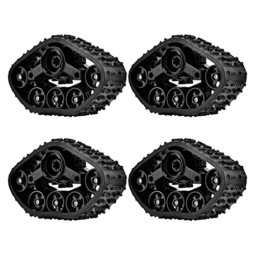 4pcs RC Car Tire Wheel Rubber Crawler Tyre for WPL 1/16 RC Military Truck, Replacement RC Tyre with ABS Reinforcement, High - Grip Tread Design for Off - Road Terrain and Rough Sur