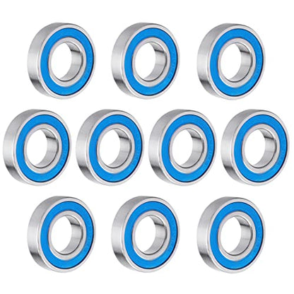 RC Ball Bearings 12x24x6mm Compatible with Arrma 1/5 Kraton 4WD BLX 1/5 Outcast 4WD BLX HPI Baja 5B (10-Pack) - size: 12x24x6mm