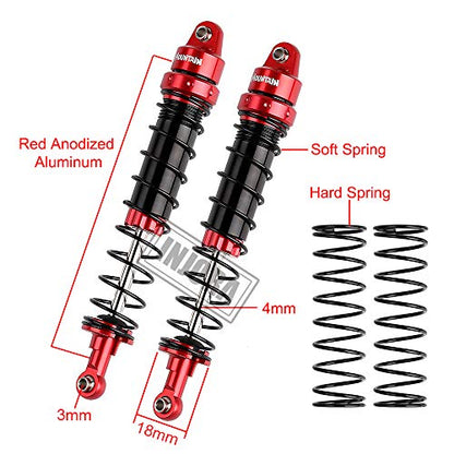 INJORA RC Shock Absorber Set 4pcs RC Dampers for 1/10 RC Crawler Axial SCX10 90046 AXI231017 TRX-4 D90 (110mm)