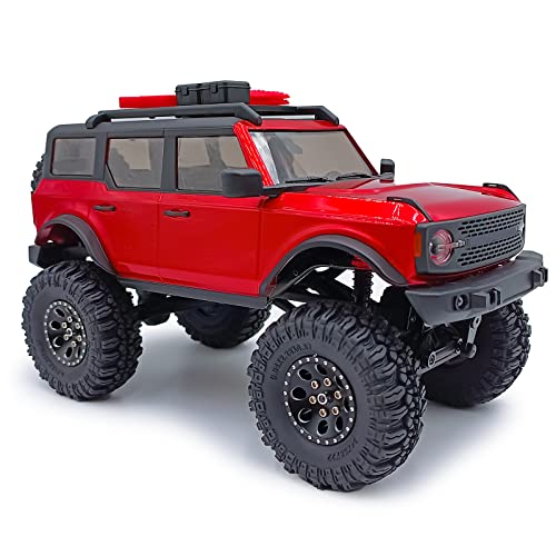 RCHUBAM 4PCS 1.0" Crawler Tires Micro Rubber Tires for 1/18 TRX4M Axial 1/24 SCX24 Deadbolt RC Crawler Car (A-58mm) - color: A-58mm