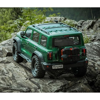 TOUCAN RC HOBBY 1/8 Tank300 Competitive Edition RC Crawler 4X4 4X2 Remote Control Off Road Car Metal Steering System 23KG Servo for Adult - color: Mgn
