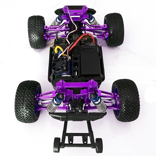 27PC for Hyper Go RC Car Parts, Metal Aluminum Alloy Upgrade Accessories Spare Part, for Hyper Go BEZGAR Jetwood H16BM H16GT H16DR 1/16 RC Car (Full Sets Purple) - color: 10 Sets Purple