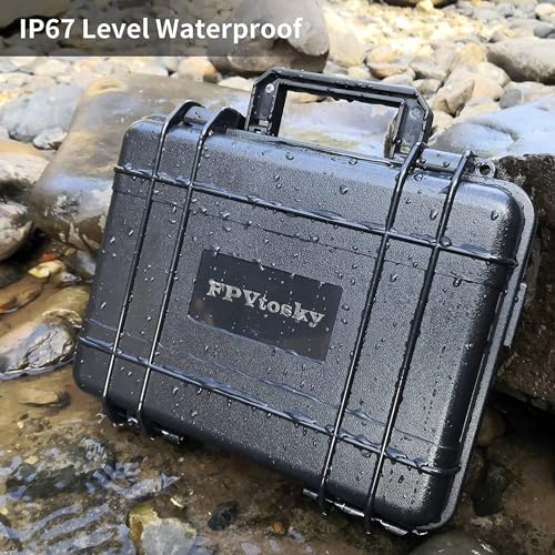FPVtosky Mini 4 Pro Hard Case for DJI Mini 4 Pro/Mini 3 pro, Waterproof Case for Mavic mini 4 pro with DJI RC/DJI RC 2 Controller, Travel Case for DJI Mini 4 Pro/Mini 3 Pro Accessories