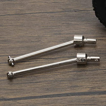 RCAWD Rear Driveshaft Set for 1/8 Losi LMT Upgrades, Dogbones & Diff Outdrive Drive Shafts for 4X4 Solid Axle Monster Truck #LOS04021, #LOS04022, Parts for #LOS242038, #LOS242049 Silver - color: Silver