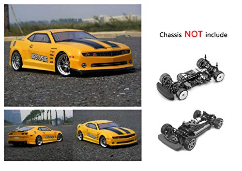1/10 Scale RC Painted Precut Drift Racing Touring Onroad Car Body Shell Width 190mm with Wing Mirror Accessories (CMR) - style: CMR
