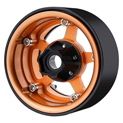 DJX 4pcs 12mm Hex Aluminum 1.9" or 2.2" Wheel Hub Extension Adapter for 1/10 RC Crawler Axial SCX10 TRX4 D90 (15mm Extension) - size: 15mm Extension Adapter