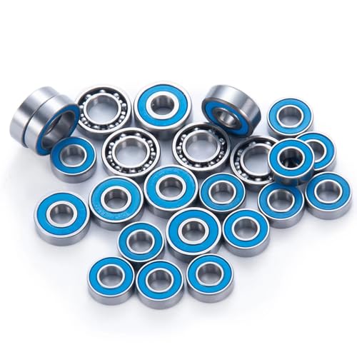 Compatible with Axial for Capra F9 1/10 RC Crawler Car Truck Parts Accessories 24Pcs Wheel Hub Axles Sealed Bearing Kit RC Accessories