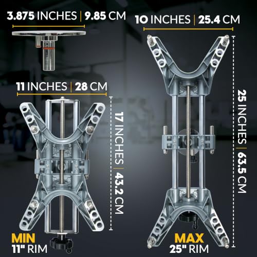 AutoSolo 3D DSP Wheel Alignment Clamp with Magnetic Adapter for Camber Caster Gauge Attachment - Essential Wheel Alignment Tool Automotive Accessory - Front End Alignment Tool for 11-25" Rims (2 Pack) - size: 2 Pack