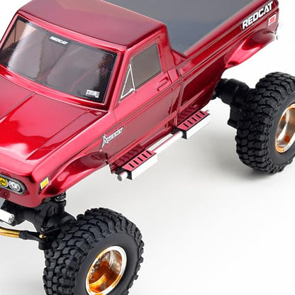 Aluminum Side Step Running Board Foot-Plate Slider for Redcat Ascent-18 1/18 Scale RC Rock Crawler Upgrades,1 Pair