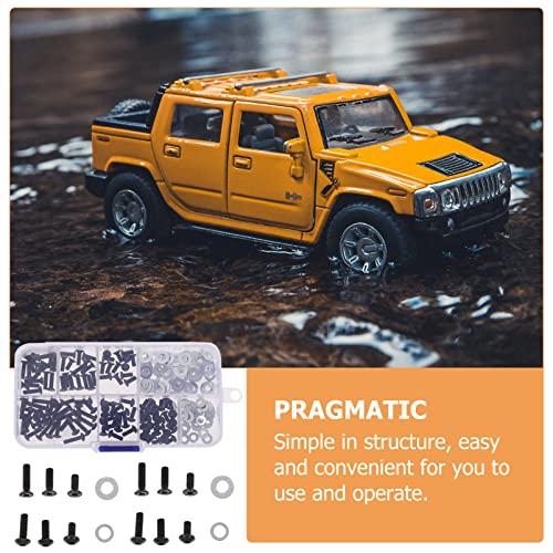 DOITOOL 1set Remote Screws Assortment Tiny Screws with Gaskets for Easy Installation for Crawler Car Repairing and Maintenance