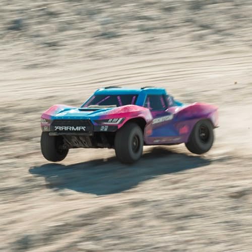 ARRMA RC Truck 1/10 SENTON 4X4 223S BLX BRUSHLESS Short Course Truck RTR (Battery and Charger Not Included) with DSC, Blue, ARA4303V4T3 - color: Blue