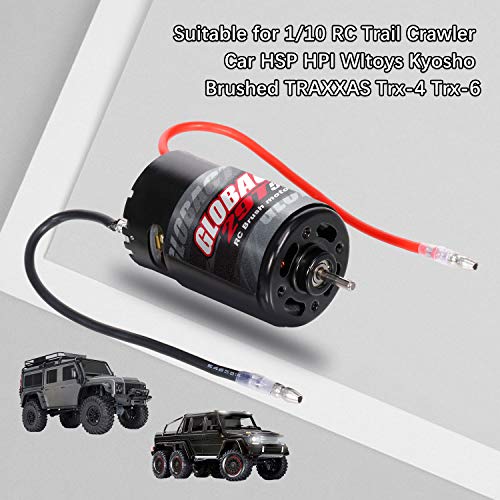 Globact 550 29T Brushed Motor for 1/10 RC Crawler TRX4 SCX10 Redcat RC4WD - size: 29T