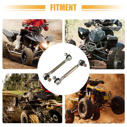 ACROPIX 9cm 3.54" Steering Tie Rod End Tie Rod Link Fit for 50cc 70cc 90cc 110cc 125cc 150cc ATV Quad Four Wheeler with Ball Joint Accessories - Pack of 2 - size: 90mm