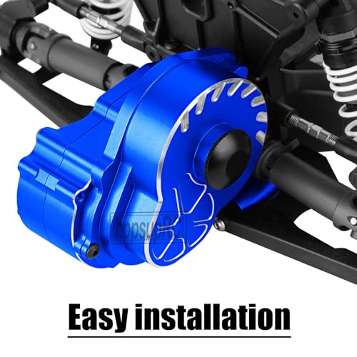 Metal Magnum 272R Assembled Transmission Upgrades Part for 1/10 Slash/Rustler/Stampede/Bandit 2WD VXL. Gearbox Transmission Bundle with Tooth Spur Gear Hops Up. #9495(Navy Blue) - color: Navy Blue(for 1/10)