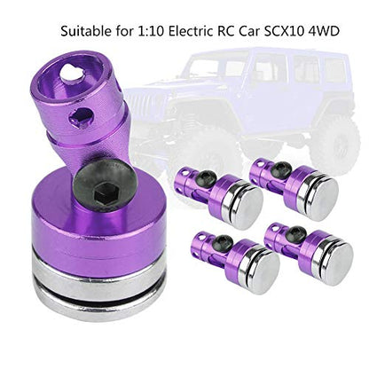 4pcs RC Magnetic Body Post, RC Car Magnetic Shell Post Model Car Invisible Body Post Mount Invisible Body Body Mount, Electric RC Car RC Car for SCX10 4WD 1:10()