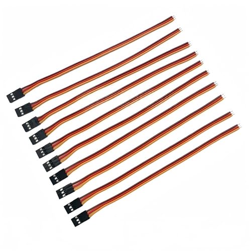 10 Pieces 3-Pin Servo Extension Cable Servo Extension Cord RC Wire Cable Connectors Compatible with RC JR Car Airplanes Drone