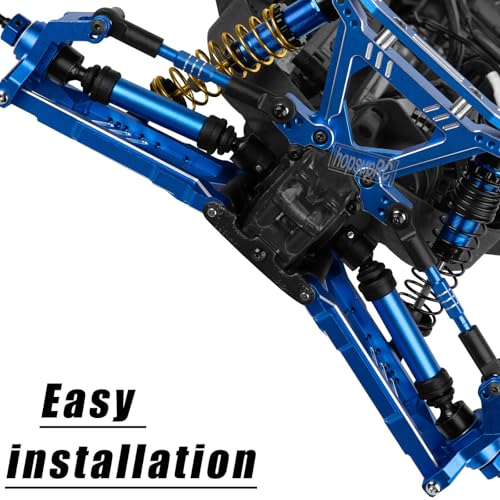 RC Upgrades Part for Stampede Slash Rustler JatO 4X4 VXL/BL-2s,RC #45 Steel CVD Drive Shafts,Harden Front Rear Driveshaft Axles Hops up(4PCS),Replace #9051#9052 Navy Blue - color: Navy Blue(4pcs)
