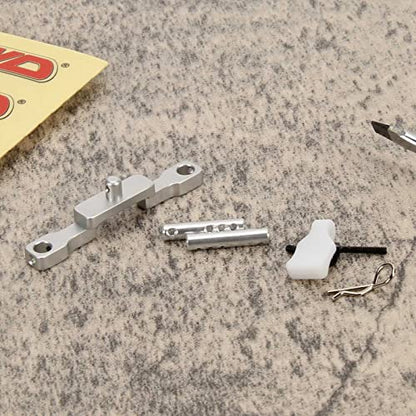 RCAWD SCX24 Body Post Front Upgrades for Axial, Body Mount Aluminum Parts for AXI00002 Silver - color: Silver