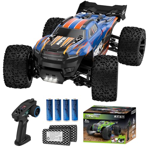 Nikuku Fast Remote Control Car, 38 KPH High Speed Off Road RC Cars with 2.4 GHz, 1:20 Scale 4WD Electric All Terrain RC Monster Truck Toys, Christmas Birthday Gifts for Adults & Boys - color: Blue
