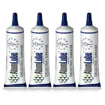 Dielectric Grease, 4-Pack of 1 oz Tube | Waterproof & High Temp Multipurpose Silicone Grease for Electrical Connectors, Battery Terminals, Switches, and Sensors - size: 4 Pack - 1 oz