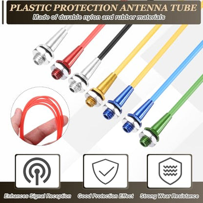 uxcell 320mm Plastic Protection Antenna Tube, RC Antenna Tube with Mount and Cap for RC Car Boat Drone Receiver(Gold, 2 Pcs) - color: Gold, size: 320mm