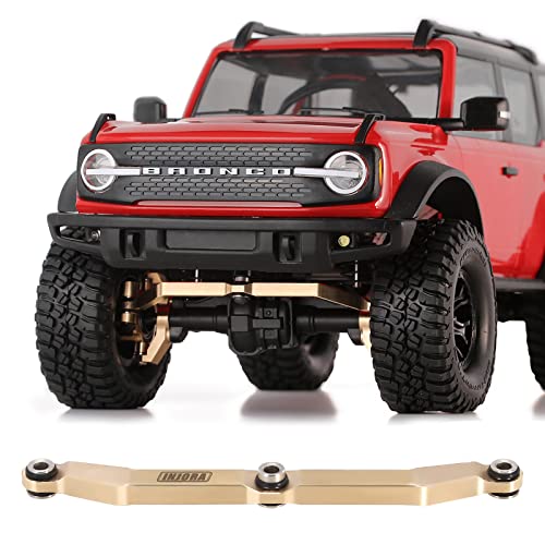 INJORA Brass Steering Link for 1/18 RC Crawler TRX4M Upgrade, 12g - color: Brass