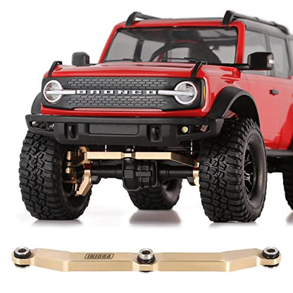 INJORA Brass Steering Link for 1/18 RC Crawler TRX4M Upgrade, 12g - color: Brass