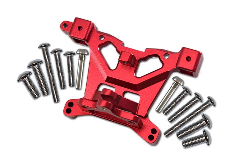 GPM For Traxxas E-Revo 2.0 VXL Brushless (86086-4) Upgrade Parts Aluminum Rear Body Post Mount - 1Pc Set Red