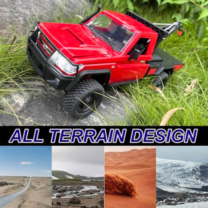 HLSFWDRIVE MN82T RC Crawler 1/12 RC Truck with Crane Hook All Terrain | Remote Control Rock Crawler 4x4 Hobby Car for Adult 280 Motor 2 Speed Proportional Control Upgraded ESC Receiver