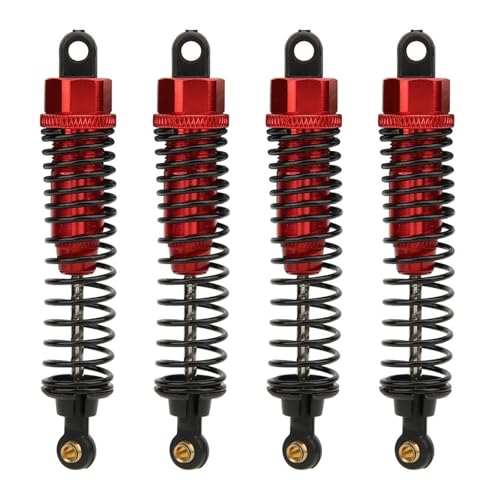 4pcs 68mm/98mm /108mm Aluminum Shocks Absorbers Damper for HSP for HPI 1/10 Scale RC Car On-Road Monster Truck Off Road Buggy(Red 98mm) - color: Red 98mm