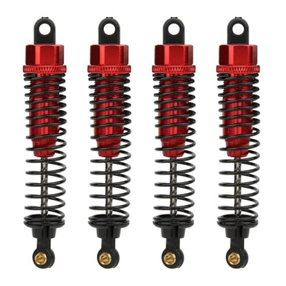 4pcs 68mm/98mm /108mm Aluminum Shocks Absorbers Damper for HSP for HPI 1/10 Scale RC Car On-Road Monster Truck Off Road Buggy(Red 98mm) - color: Red 98mm
