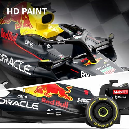 Voltz Toys Authentic Licensed 1:18 F1 RedBull Rb18 Car Remote Control Car - F1 Collection RC car Series for Kids and Adults - 2.4GHz RC Car for Gift (1:18 RedBull Rb18(NO.1)) - color: 1:18 Redbull Rb18(no.1)