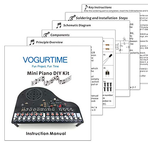DIY Piano Soldering Project Kit Electronics Solder Practice Kit, Great STEM Project and Gift, Multi-Function
